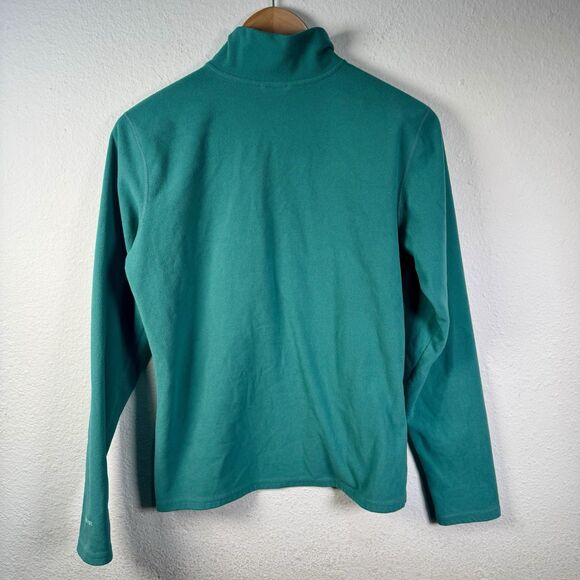 The North Face Womens Teal Quarter Zip Fleece Jacket Pullover Size Medium - Picture 6 of 7